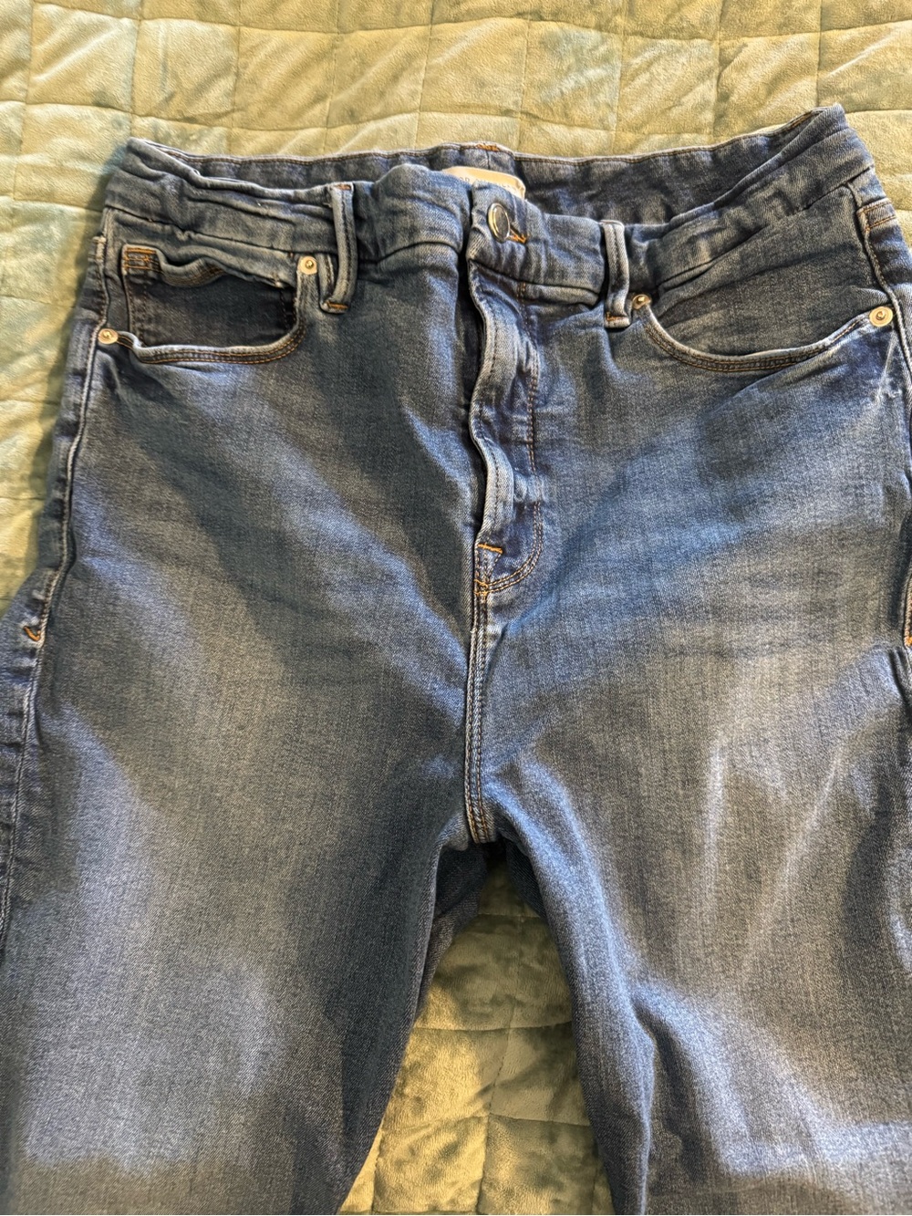 Good American Classic Women's Blue Denim Jeans size 15